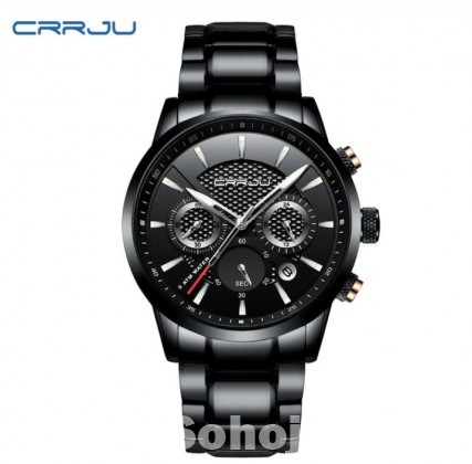 CRRJU Business Quartz Chronograph Wrist Watch